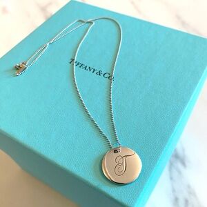 Tiffany & Co. Notes Initial T Necklace